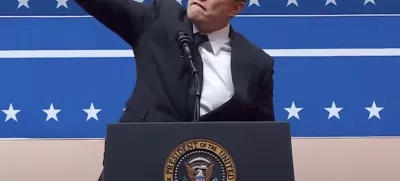 Elon Musk si je na zborovanju po zmagi Donalda Trumpa na predsedniških voluvah v ZDA privoščil sporno gesto.