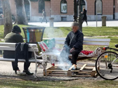 V različne programe socialnega varstva v Sloveniji je na leto vključenih od 3000 do 4000 brezdomcev, &scaron;e bistveno več pa naj bi bilo tako imenovanega skritega brezdomstva. Foto: Tomaž Skale&nbsp;