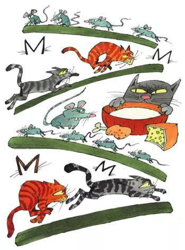 Ilustracija Marjana Mančka na razstavi Čas teče v Galeriji DLUL Foto: arhiv Galerije DLUL