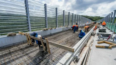 postavljanje protihrupne in protivetrne ograje viadukt vinjan drugi tir / Foto: 2tdk