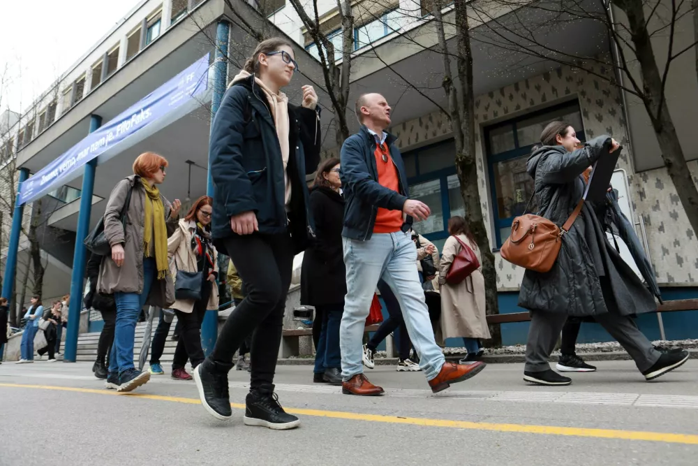 26.03.2025 - Sprehod po prevajalski dedi&scaron;čini LjubljaneFilozofska fakultetaFoto: Tomaž Skale