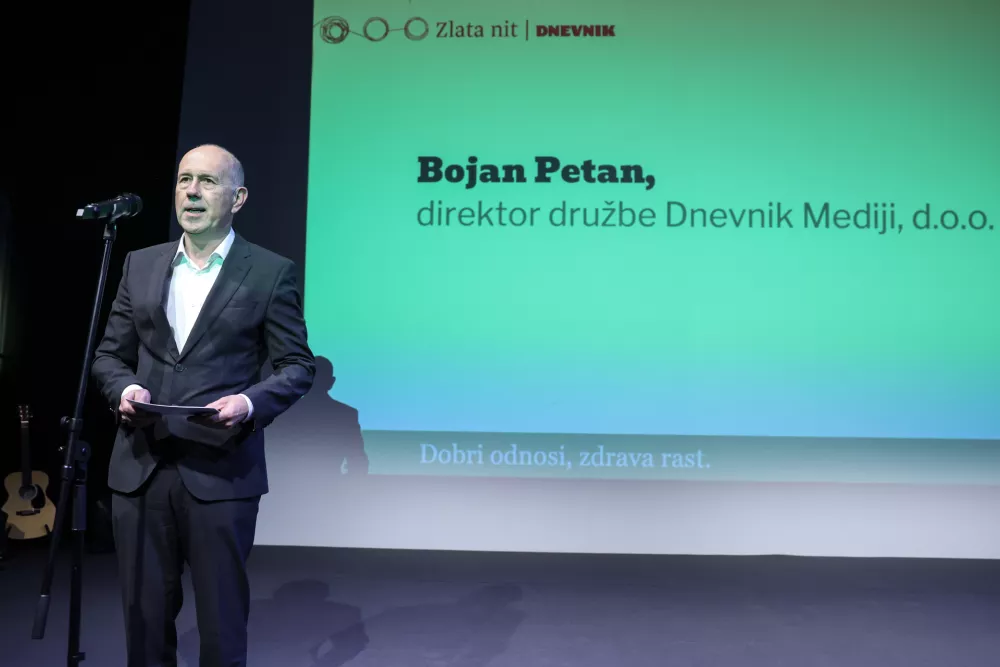 Bojan Petan- 27.03.2025 - Dnevnikova prireditev Zlata nit//FOTO: Jaka Gasar