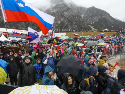 29.03.2025 - finale svetovnega pokala v smučarskih skokih, mo&scaron;ki, ekipna tekma; PLANICA 2025 - Foto: Luka Cjuha