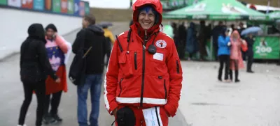 »Ni bilo tako hudo, kot smo pričakovali,« nam je včeraj zaupala prostovoljna bolničarka Tara Bizjak. Foto: Luka Cjuha