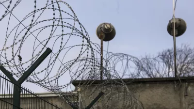 13.2.2025 protestni shod pravosodnih policistov in drugih strokovnih delavcev zavodov za prestajanje kazni zapora (ZPKZ) zapor Pov&scaron;etovaFoto: Luka Cjuha