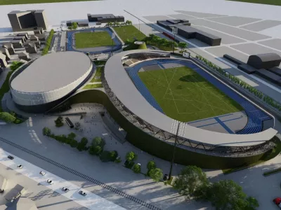 Ljubljanski župan pričakuje, da bi se gradnja Atletskega centra Ljubljana lahko začela proti koncu maja. Vir:&nbsp;MOL