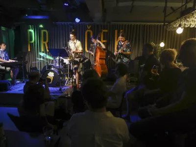koncert Morning After Jazz Quintet!- 12.07.2023 &ndash; Bar Prulček - prireditveni prostor z živo glasbo - Prijateljeva ulica 2 v Ljubljani, //FOTO: Luka Cjuha