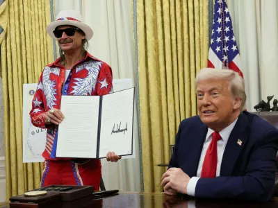 Kid Rock je znan podpornik Donalda Trumpa. F Reuters