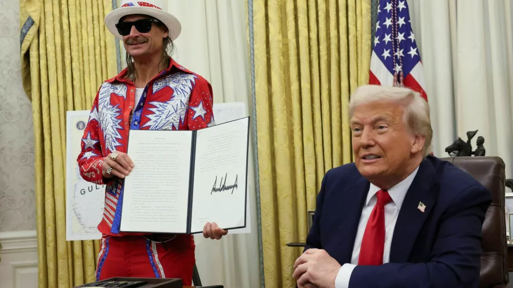 Kid Rock je znan podpornik Donalda Trumpa. F Reuters