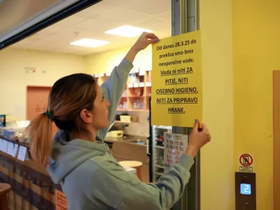 31.03.2025 - Logatec, onesnažena voda,DSO enota Logatec, obvestiloFoto: Tomaž Skale