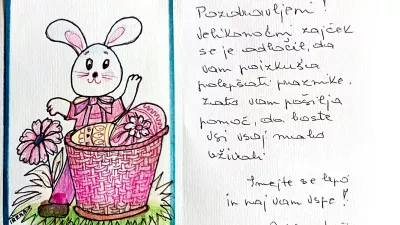 Iskrica, družina Rajh, Le&scaron;nica pri Ormožu, velikonočna čestitka bralke. Foto: Monika Rajh / Foto: Monika Rajh 