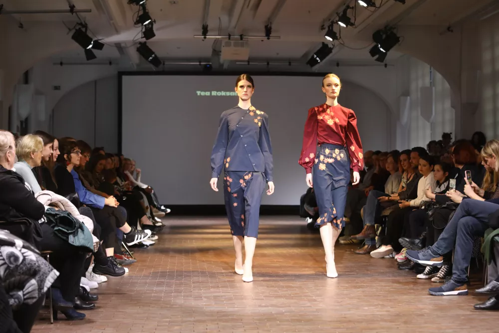 01.04.2025 - Modna revija - Srednja &scaron;ola za oblikovanje in fotografijo Ljubljana. Dijakinje in dijaki zaključnega letnika modnega oblikovanja bodo predstavljali svoje kolekcije oblačiFoto: Luka Cjuha