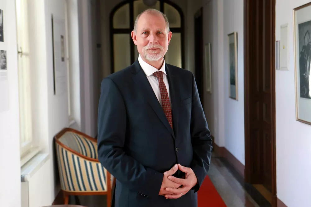 19.03.2025 - rektorski kandidat Gregor MajdičFoto: Tomaž Skale