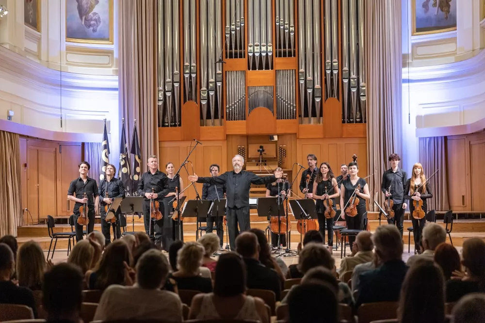 Slovenska in&scaron;trumentalna zasedba za izvajanje sodobne glasbe Ensemble Dissonance bo v Slavnostni dvorani Narodne galerije 11. aprila krstno odigrala nova dela mladih slovenskih skladateljev. Foto: Darja &Scaron;travs Tisu