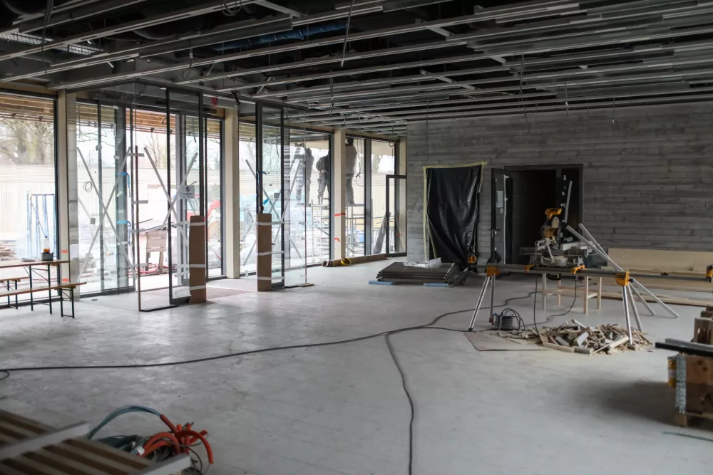 Vstopna avla v kopali&scaron;če Foto:&nbsp;Bojan Velikonja