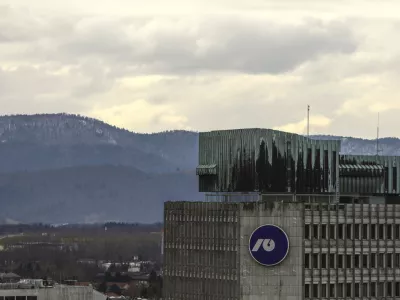 13.01.2025 - Ljubljana panorama - simbolična fotografija - stolpnica TR3 - Ljubljanska banka - NLBFoto: Luka Cjuha