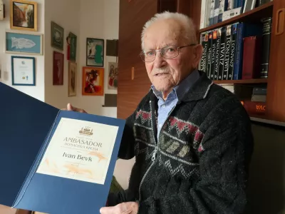 Ivan Bevk, ambasador kruha, rojen leta 1920, partizan / Foto: Nata&scaron;a Bucik Ozebek