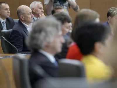 predsednik SDS Janez Jan&scaron;a- 25.05.2022 &ndash; izredna seja DZ, na kateri bodo glasovali o kandidatu za mandatarja, dr. Robertu Golobu in razrezu delovnih teles DZ /FOTO: Jaka Gasar / Foto: Jaka Gasar