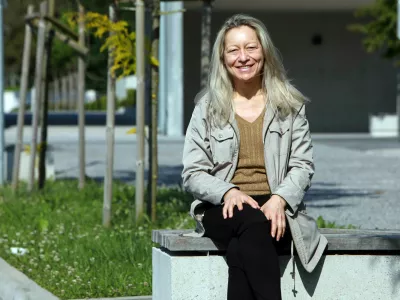 15.05.2025 - Anamarija Slabe, &scaron;olski ekovrtoviFoto: Tomaž Skale / Foto: 