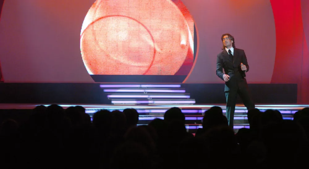 pevec Jan Plestenjak, finalni izbor Miss universe Slovenije 2006, //FOTO: Bojan VelikonjaOPOMBA: ZA OBJAVO V ČASOPISU DNEVNIK / Foto: Bojan Velikonja