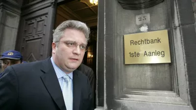 Belgium's Prince Laurent leaves the tribunal in Hasselt January 9, 2007. Prince Laurent, the youngest son of Belgium's King Albert, has been called as a witness in a navy fraud trial that has put the monarchy in an embarrassing light and raised questions about public funding of the royal family. REUTERS/Thierry Roge (BELGIUM)