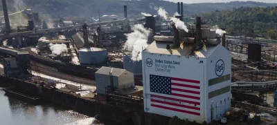 FILE - A view of the United States Steel Mon Valley Works Clairton Plant, in Clairton, Pennsylvania, October 13, 2024. (AP Photo/Ted Shaffrey, File)