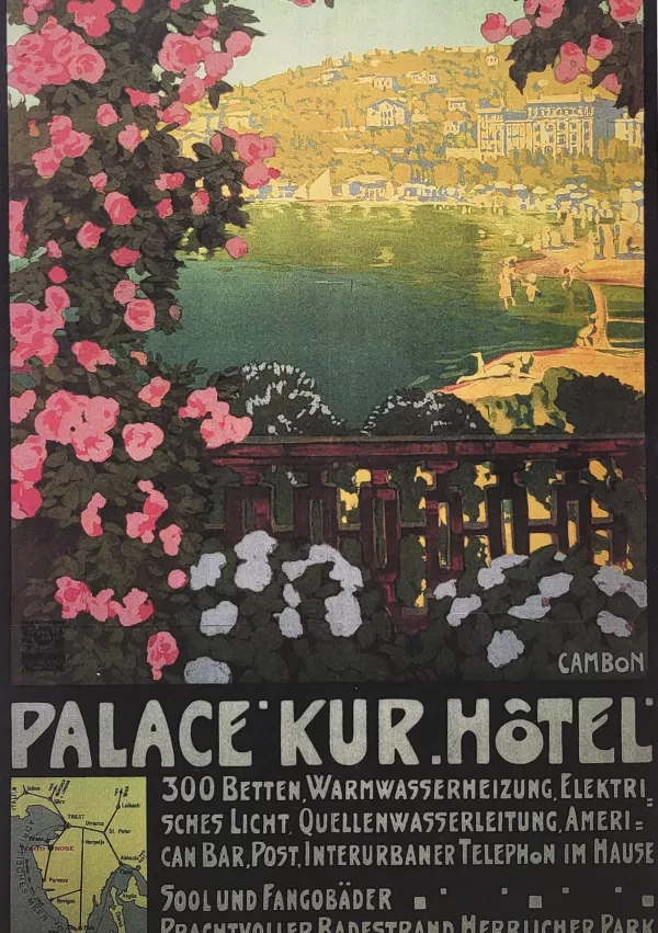 plakat turizem portorož 1911-1912 / Foto: Katja Gle&scaron;čič 