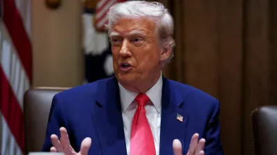 U.S. President Donald Trump attends a cabinet meeting at the White House in Washington, D.C., U.S., April 10, 2025. REUTERS/Nathan Howard