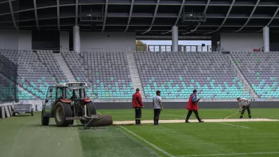 10.10. 2024 - Stadion Stožice - ponovna sanacije trave Foto: Nik Erik Neubauer