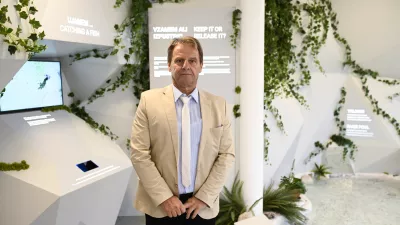 Župan Občine Bovec Valter Mlekuž18.10. 2024 Ribi&scaron;ka hi&scaron;a v Kal Koritnici, Bovec. Projekt Dobre EU zgodbeFOTO: Nik Erik Neubauer