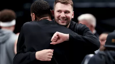 Luka pred tekmo v Dallasu / Foto: Imagn Images via Reuters Connect