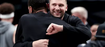 Luka pred tekmo v Dallasu / Foto: Imagn Images via Reuters Connect