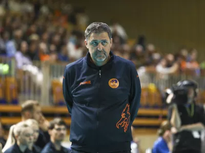 Matjaž Hafner22.11.2024 - odbojka tekma ACH Volley - PGE Projekt Var&scaron;avaFOTO: LUKA CJUHA