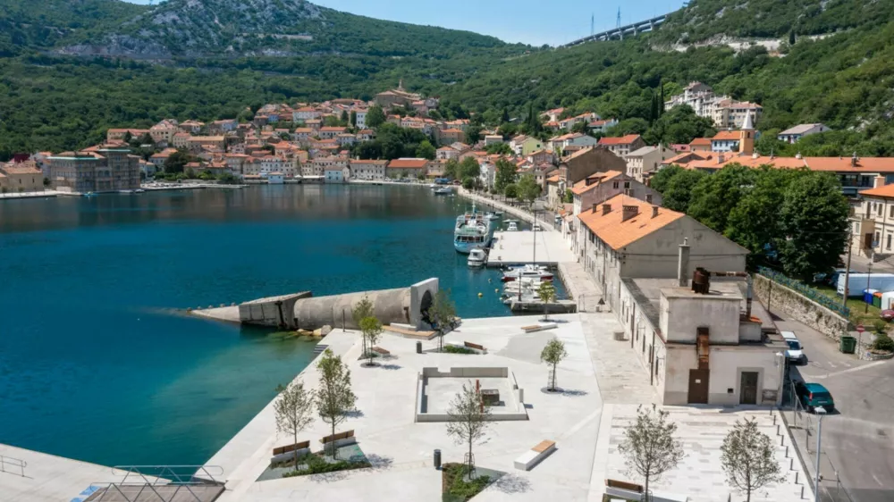 Nevidni velikan, kot so ga poimenovali, je bil zgrajen leta 1978 in je bil najhitrej&scaron;a povezava, ki je s pomočjo tekočega traku prevažala premog in koks z ene strani Bakarskega zaliva na drugo. Foto: TZ Bakar