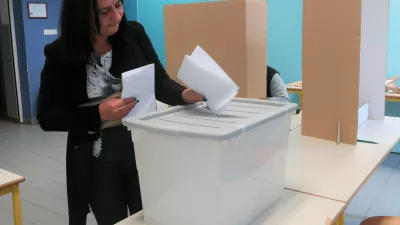 Kmetijsko gozdarska zbornica Slovenije (KGZS), volitve v svet zbornice 2024, voli&scaron;če Ljutomer. Foto: Tatjana Pihlar 