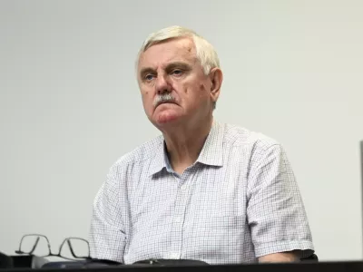 UE LjubljanaUpravna EnotaFrančisek Verk- 15.05.2024 -novinarska konferenca Sindikata državnih organov Slovenije - sindikata upravnih enot. FOTO: Nik Erik Neubauer