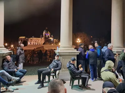 Beograd Pionirski park protesti &scaron;tudenti Srbija
