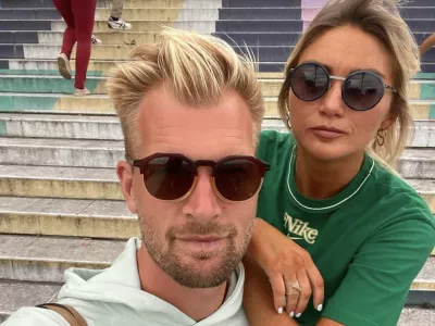 Ruben Van Gucht je poročen z Blanko Vla&scaron;ić, a je očitno v vezi tudi s Charlotte van Looy (na fotografiji desno). F instagram