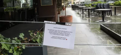 17.04. 2025. Restavraci MAXI zaprta zaradi sanacije vodovoda. Foto: Bojan Velikonja