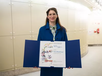 Nata&scaron;a Kramberger07.02.2025 Proslava ob slovenskem kulturnem prazniku s podelitvijo Pre&scaron;ernovih nagrad in nagrad Pre&scaron;ernovega skladaFOTO: Nik Erik Neubauer