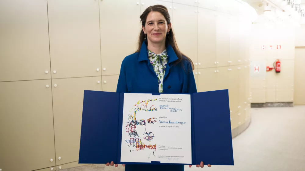Nata&scaron;a Kramberger07.02.2025 Proslava ob slovenskem kulturnem prazniku s podelitvijo Pre&scaron;ernovih nagrad in nagrad Pre&scaron;ernovega skladaFOTO: Nik Erik Neubauer