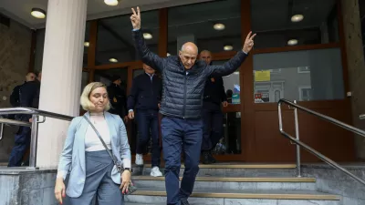 18.4.2025 Celje sojenje Janez Jan&scaron;a v zadevi Trenta.Foto: Luka Cjuha