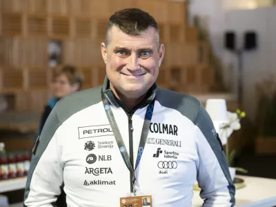 Janez Bijol03.01.2025 - Novinarska konferenca ženske reprezentance Slovenije v tehničnih disciplinah pred tekmama svetovnega pokala v Kranjski Gori. FOTO: Nik Erik Neubauer 