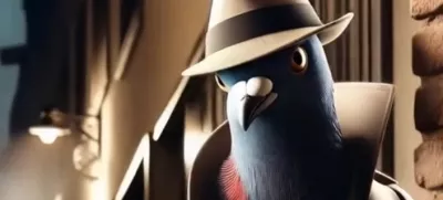 Spoznajte eno od različic špijunira golubira ...  / Foto: ustvarjeno z UI, Clipsigma_69