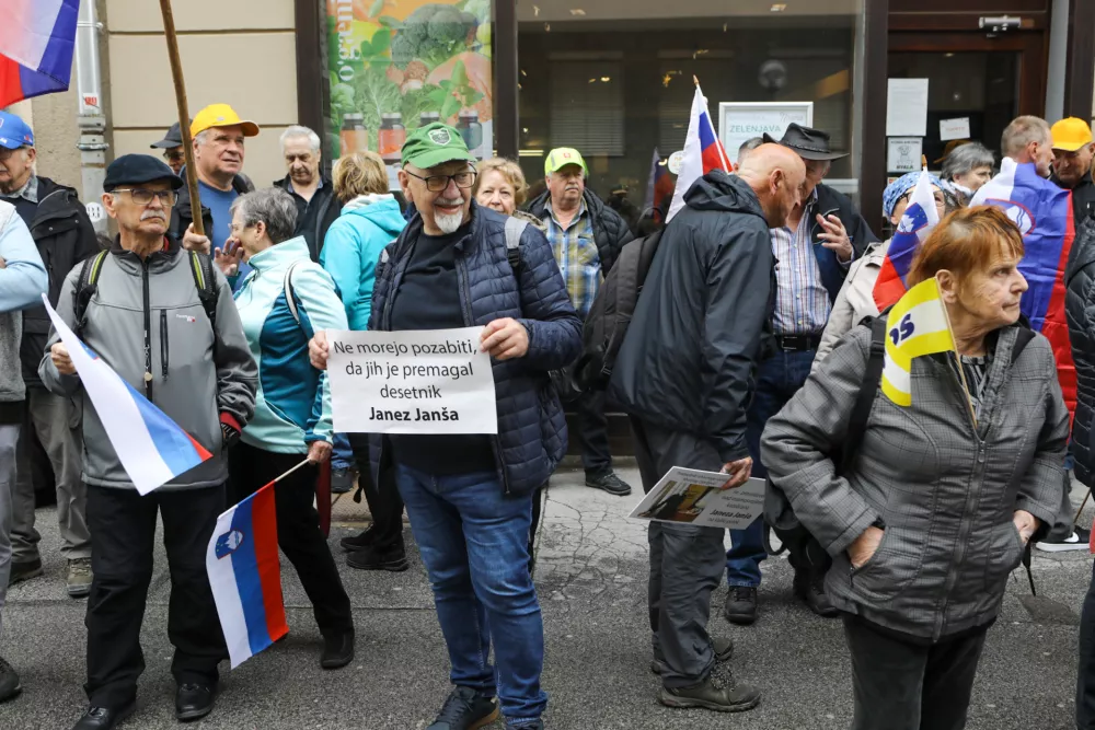 18.4.2025 Celje&nbsp; sojenje Janez Jan&scaron;a v zadevi Trenta.Foto: Luka Cjuha