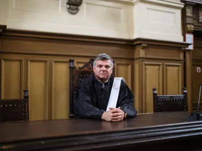 - 20.10.2022 - Marjan Pogačnik, vi&scaron;ji sodnik - predsednik Okrožnega sodi&scaron;ča v Ljubljani od leta 2014 //FOTO: Bojan Velikonja