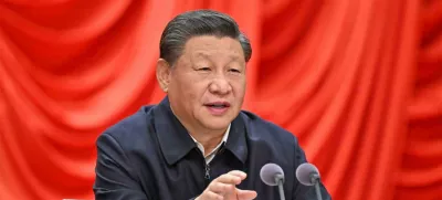 2HFKAN2 XI JINPING General Secretary of the Chinese Communist Party on 11 January 2022. Photo:Li Xueren/Xinhua.