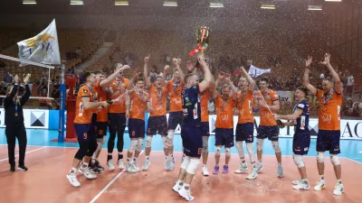 22.4.2025 - odbojka -&nbsp;ACH Volley - Alpacem Kanal v finalu državnega prvenstva za mo&scaron;keFoto: Luka Cjuha