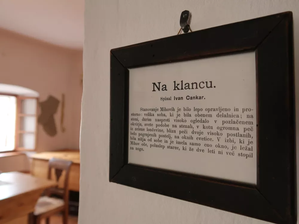 Vrhnika, po poteh Ivana Cankarja, Ivan Cankar, Na klancu / Foto: Nata&scaron;a Bucik Ozebek