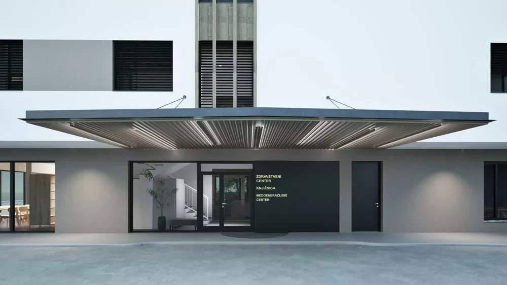 V objektu bosta tudi medgeneracijski center in knjižnica. Vir:&nbsp;Arhitektura Jure Kotnik